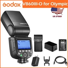 US Godox V860III O 2.4G TTL HSS 1/8000s Camera Flash Speedlite Light for Olympus