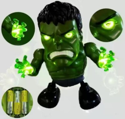 Incredible Hulk Action Figure Dance Super Hero Robot Toy Dancing
