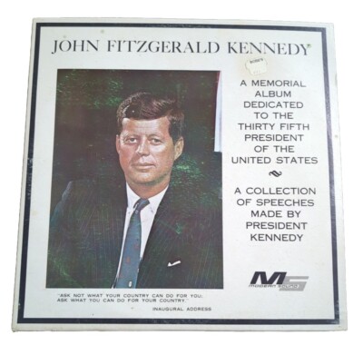 John F Kennedy A Collection Of Speeches On 12” Vinyl Lp A Memorial
