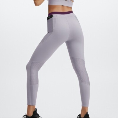 Fabletics Spandex Yoga Pant Athletic Legging Cream Beige