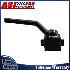 Aluminum Brake Line Lock Shut Off Valve 1/8" NPT Billet Black ASI