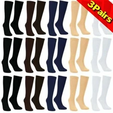3Pairs- Copper Compression Socks 20-30mmHg Graduated Support Mens Womens S-XXL