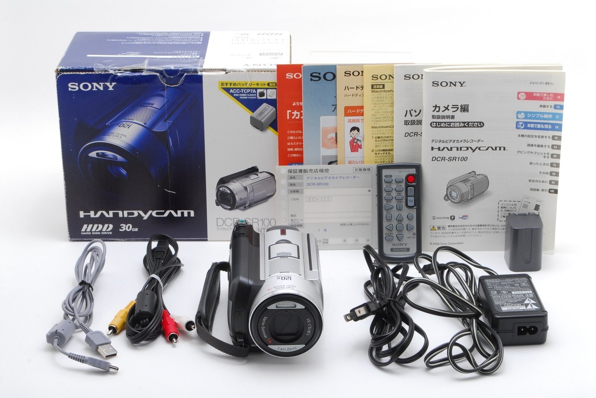 MINT】 Sony DCR-SR100 Handycam Camcorder 60GB HDD Digital Video