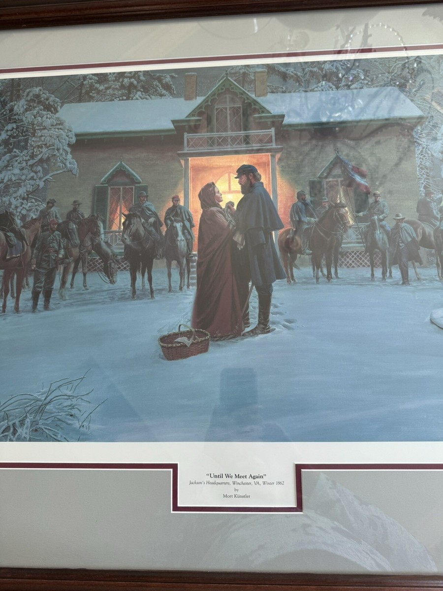 MORT KUNSTLER ❤️UNTIL WE MEET AGAIN Triple Matted, Framed Rare