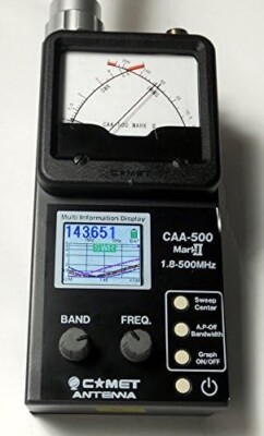 COMET CAA-500 Mark II 1.8-500 MHZ Graphic and Analog Antenna