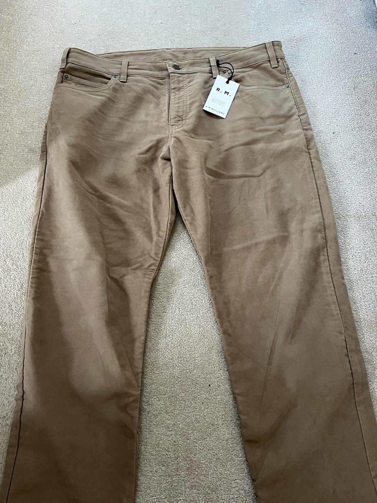 RM Williams Luxury Linesman Moleskin Jeans 100 Cotton Size 40R eBay