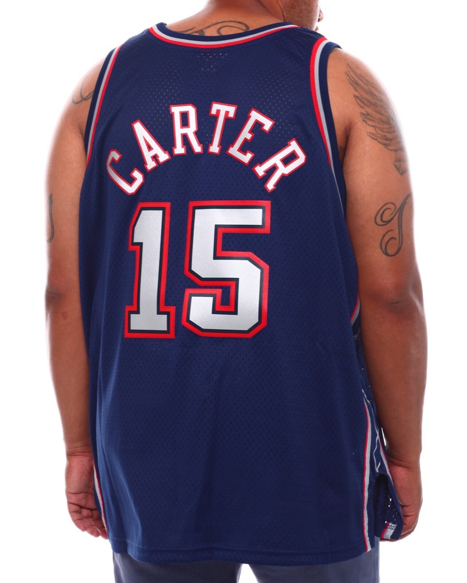 adidas NBA ニュージャージー・ネッツ CARTER 15 Vince Carter New Jersey Nets Men S Adidas Sewn Road Blue #15