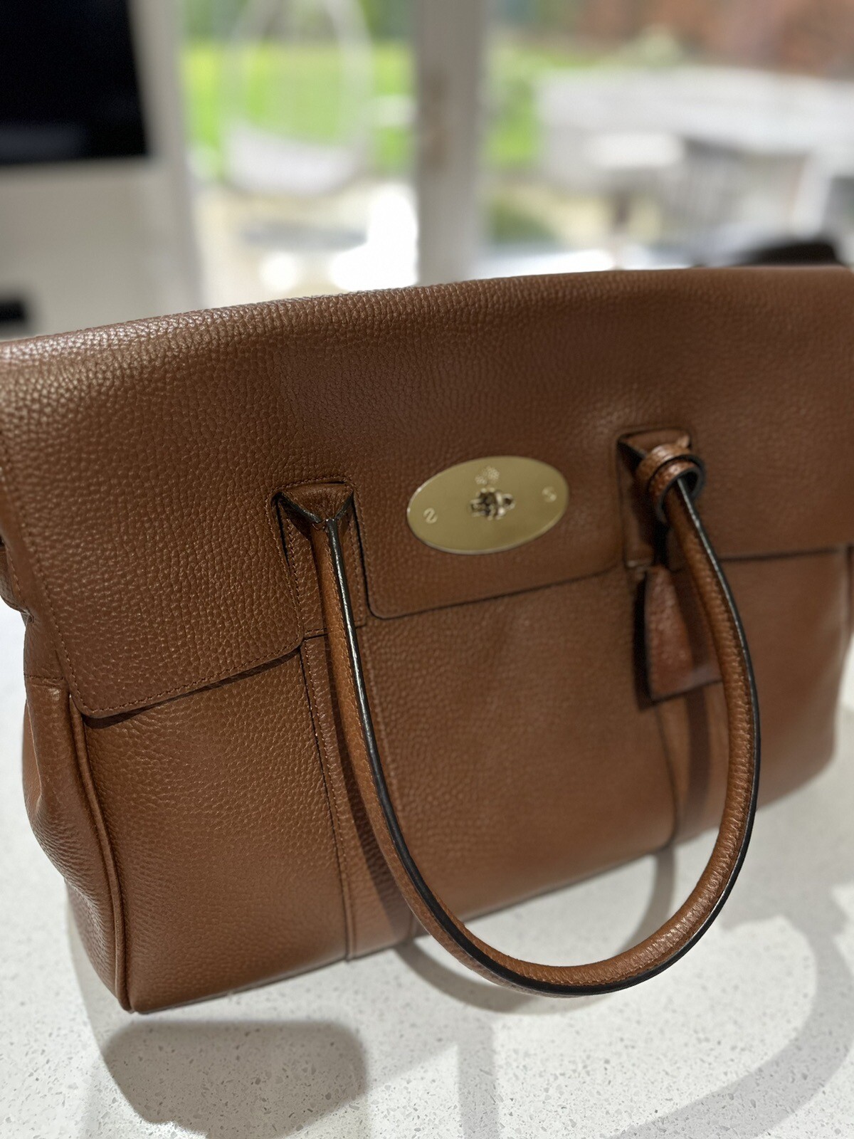 Mulberry Bayswater Over Shoulder Bag, Handbag Oak Tan Leather Brown eBay