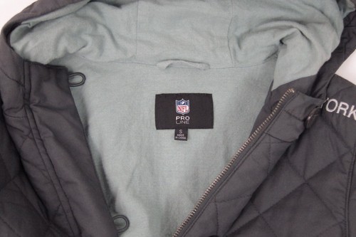 Para mujeres New York Giants NFL Pro Line Chaqueta con Cremallera Completa Abrigo con Capucha Algodón Acolchado S - Imagen 3 de 11