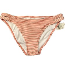Shade  Shore Women  s Bikini Swim Bottom Coral  White Stripe Size XL