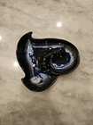 Vintage Ashtray Mid Century Modern Pottery Cosmic Black