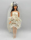 BK~ LOT #2 DRESSED BARBIE DOLL VINTAGE TNT BRUNETTE MOD DRAMATIC LIVING