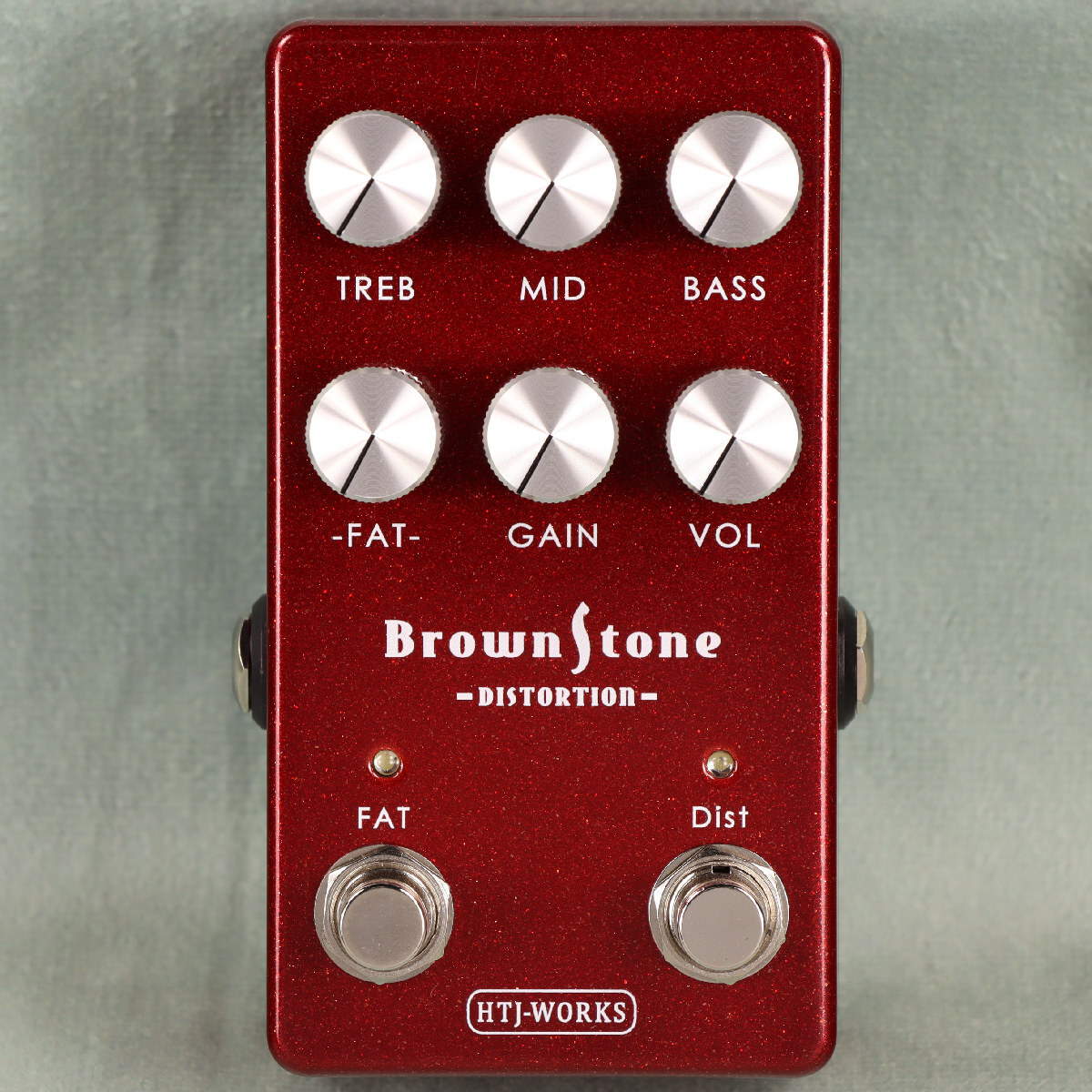 ギター HTJ-WORKS DUALSTONE Distortion New HTJ-WORKS BrownStone Distortion Red Metallic Distortion