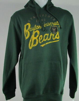 Baylor University Bears NCAA G-III Men Green Mid-Weight Pullover Hoodie 