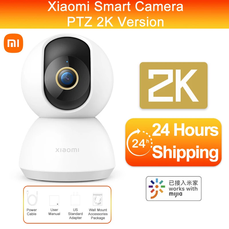 Security Camera PTZ Baby Monitor 1296x2304P AI Panoramic Camera HD Night Vision-image