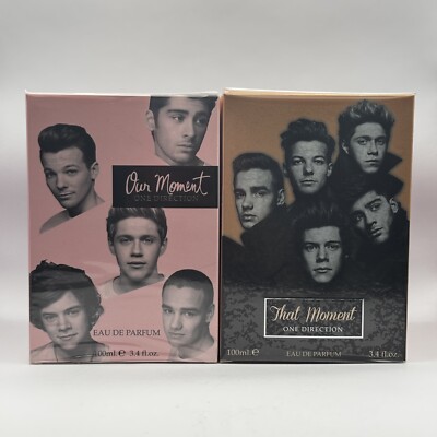 Our Moment & That Moment by One Direction 3.4 oz EDP Spray BUNDLE SEALED RARE
