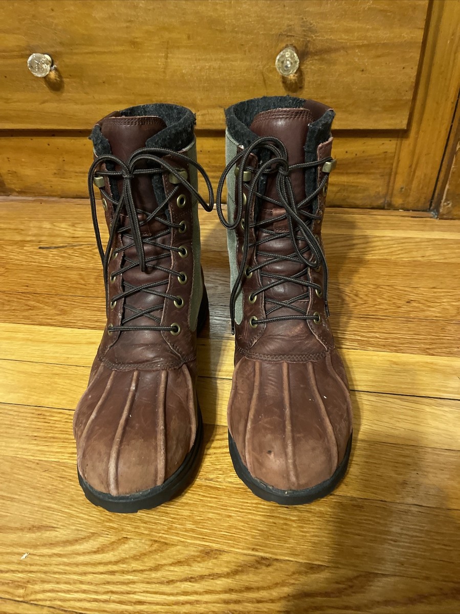 LL Bean Bar Harbor Tek 2.5 Boots Brown Waterproof Leather Men's