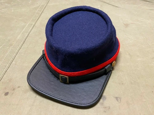 CIVIL WAR US UNION ARTILLERY NAVY BLUE WOOL KEPI FORAGE CAP HAT--ALL SIZES