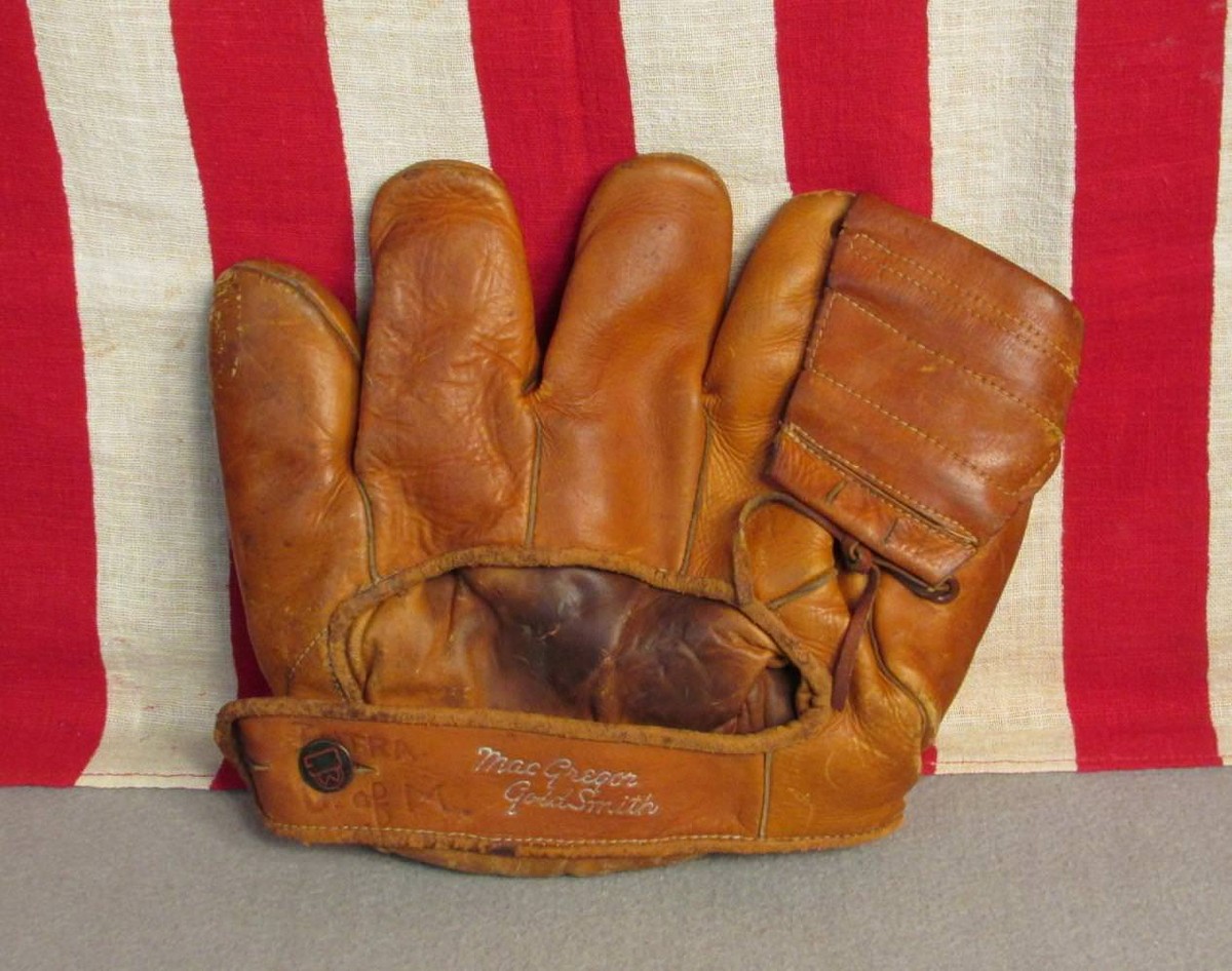 【希少品】MacGregor 左投げ 本革 ビンテージ グローブ 希少品】MacGregor 左投げ 本革 ビンテージ グローブ
