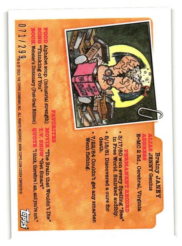2022 GARBAGE PAIL KIDS CHROME 5TH SERIES GREEN WAVE PICK YOUR CARD 167-206A/B - Picture 152 of 152