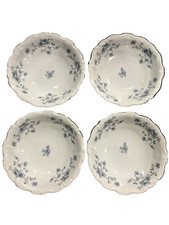 Johann Haviland Bavaria Germany Blue Garland Fruit/Berry/Dessert Bowls-Set of 4