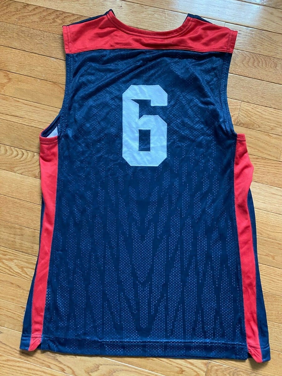 Mens Nike Lebron James #6 USA Olympic Basketball Jersey Prototype
