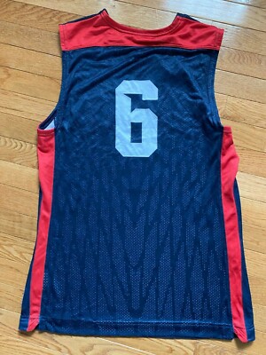 Mens Nike Lebron James #6 USA Olympic Basketball Jersey Prototype