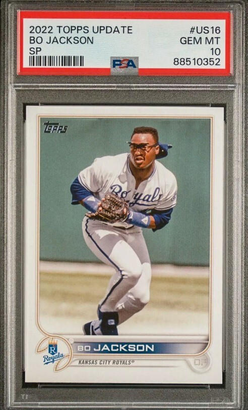 2022 Topps Update Bo Jackson Legend Variation SP #US16 Royals PSA 10 GEM MINT