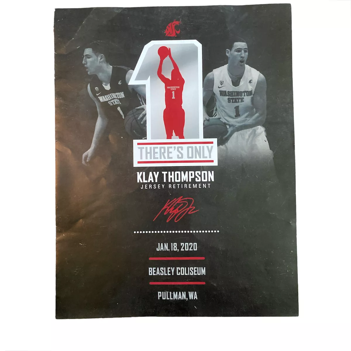 Klay Thompson Jersey Retirement Program WSU Cougars Golden State