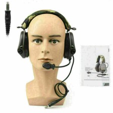 MSA SORDIN Noise Reduction Airsoft Microphone Military Combat Swat Headset UK