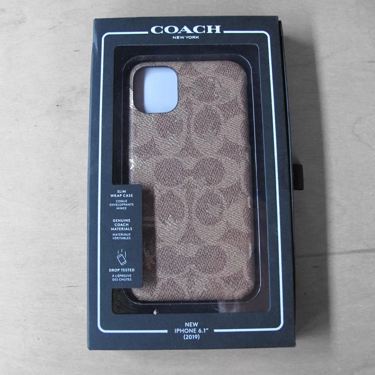 Coach NY Protective Case for iPhone 11 (6.1) - Khaki / Gold Foil Stars