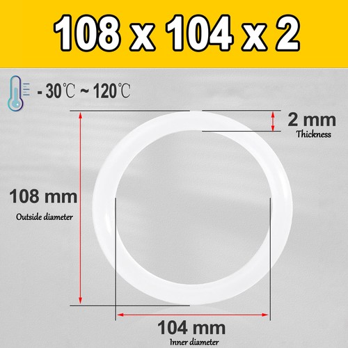 Sellos tóricos métricos de goma de silicona VMQ 2 mm sección transversal 1 mm - 161 mm de diámetro interior - Imagen 111 de 123