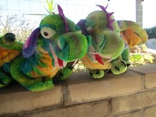 TWO 2 LARGE PLUSH STUFFED "DRAGONS"