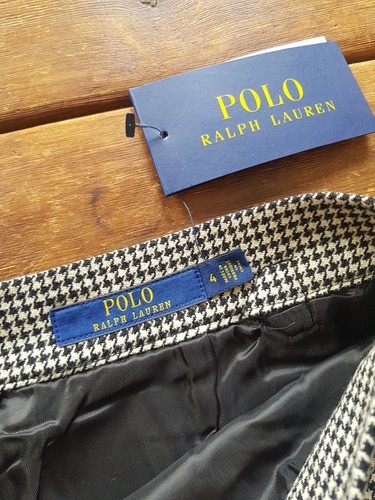 Ralph Lauren Wool Blend Pencil Skirt Size US4 UK8 Houndstooth - Picture 3 of 6