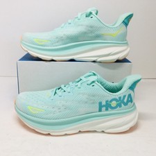 Hoka Clifton 9 Women's Sea Foam Aqua Breeze Shoes Size 9 B - Medium