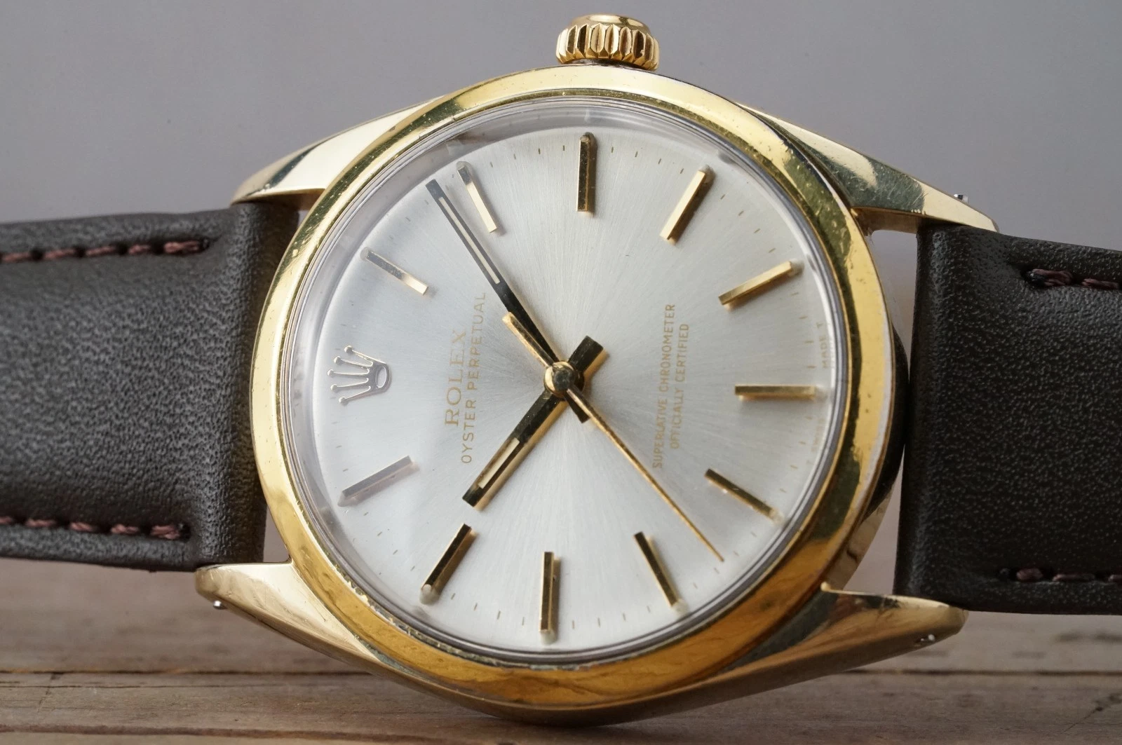 Serviced Vintage ROLEX OysterPerpetual 1024 34mm Golden Egg cal.1520 c1968 #1500