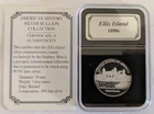 Ellis Island 1890s Danbury Mint 1/2 Troy oz 999 Silver Round