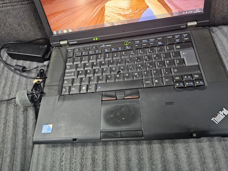 K960 Lenovo ThinkPad T510 15" Laptop Intel i5 GPU 6GB RAM 128GB SSD 1tb Hdd Win7 - Image 4 of 4