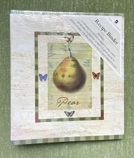 New Seasons Recipe Binder-3 Ring Keeper- 100 Pages- 6 Dividers- 6 Clear Pockets
