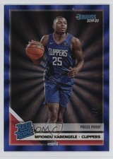 2019 Donruss Rated Rookie Press Proof Blue Laser /49 Mfiondu Kabengele #225 10k8