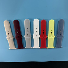 Apple Watch Silicone Sport Band Straps Lot of 7 Multicolor 38/40/41mm