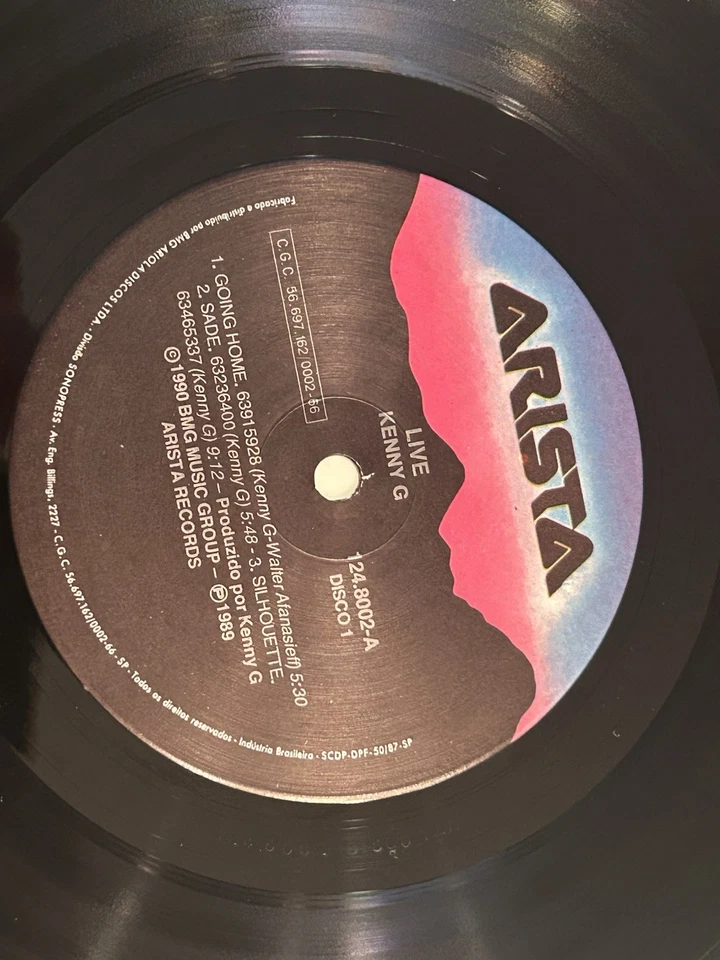 KENNY G - Live 1st Press 1990 Orig 2 LP Vinyl MICHAEL BOLTON - Image 3 of 4