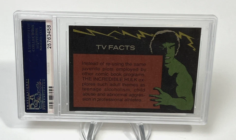 1979 Topps the Incredible Hulk Creature in the Pilots Seat #56 - PSA 9 - Image 4 of 4