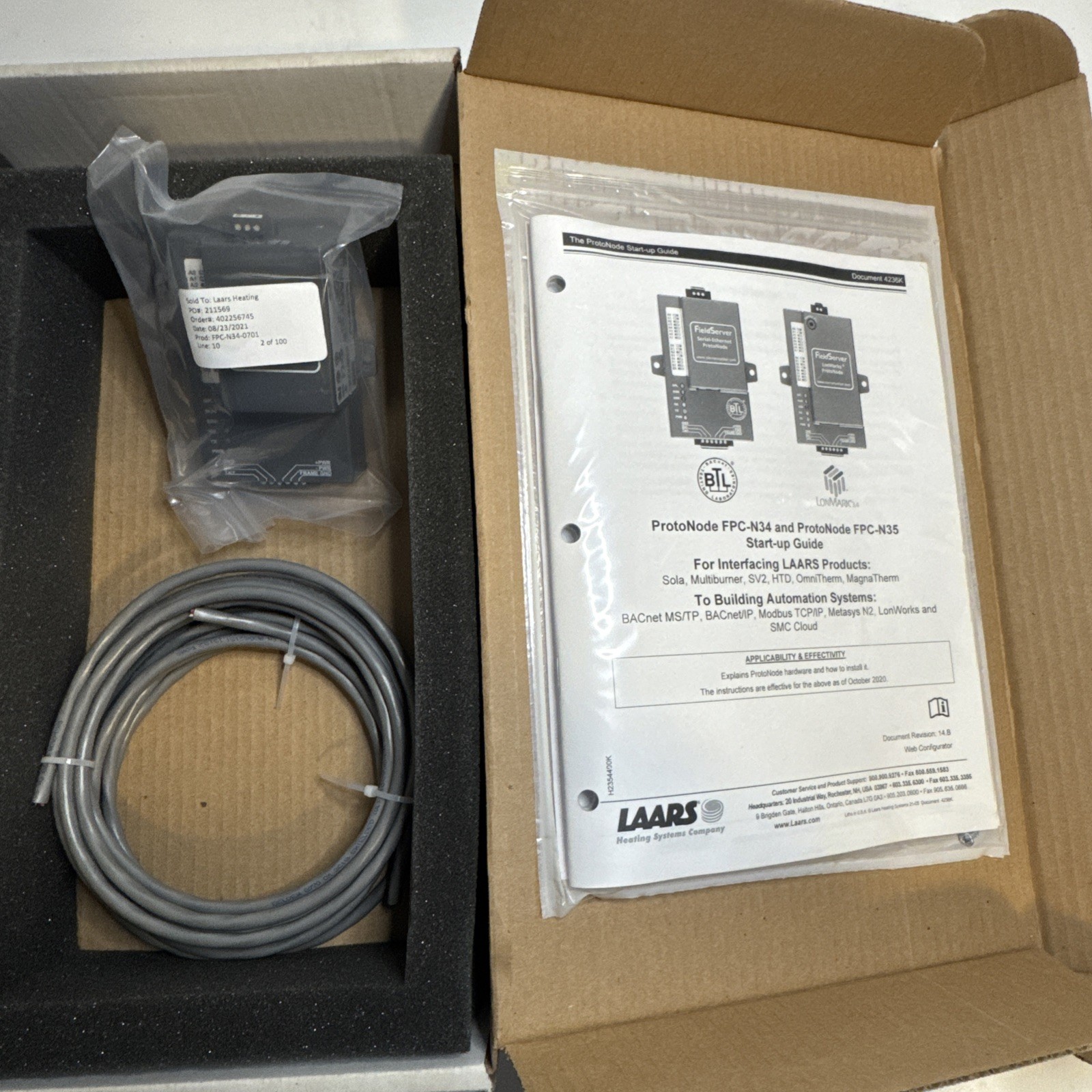 LAARS CA010300 BACnet Gateway Module