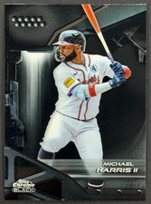  Michael Harris II 2026 Topps Chrome Black #184 Atlanta Braves