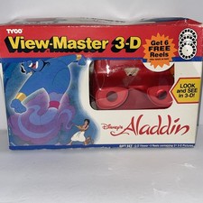 J94 Very RARE 1992 TYCO VIEW-MASTER 3D DISNEY GIFT SET - ALADDIN New Sealed