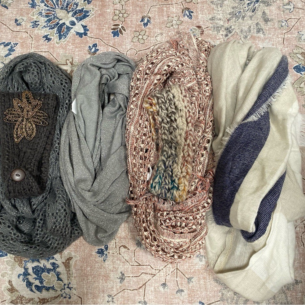 Assorted Knit Scarves Set - image 1