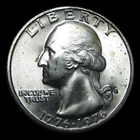 1976-S 40% Silver Washington Quarter Dollar ---- Gem BU Coin ---- #PP706