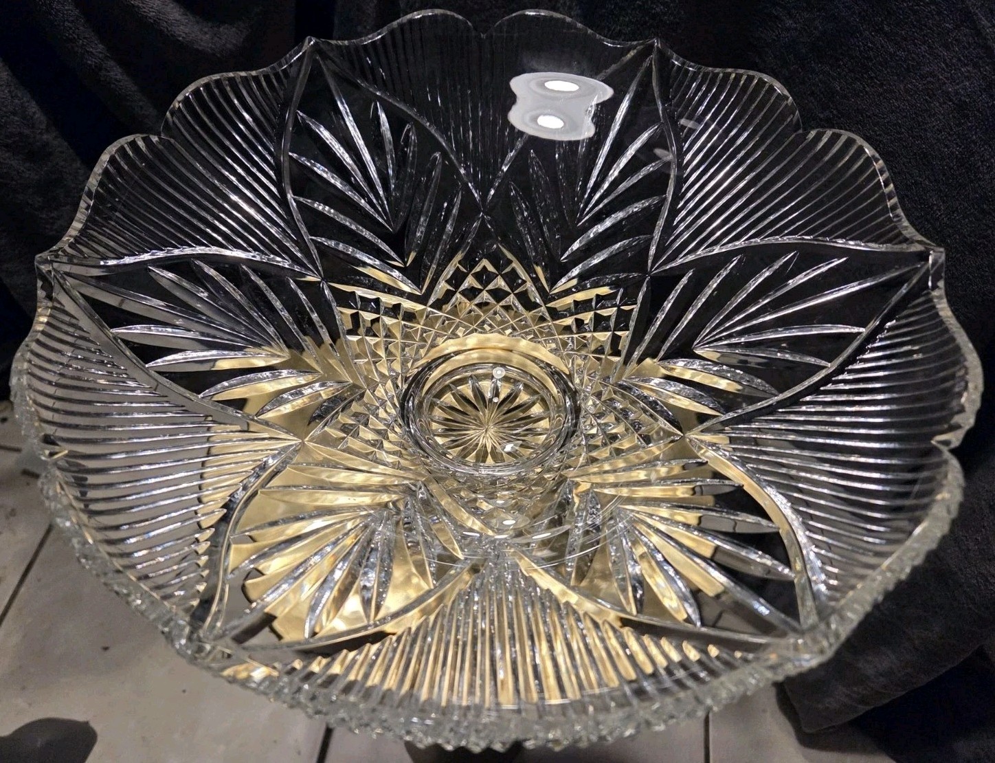 Waterford Crystal Flared Footed Floral Centerpiece Designers Gallery Collection