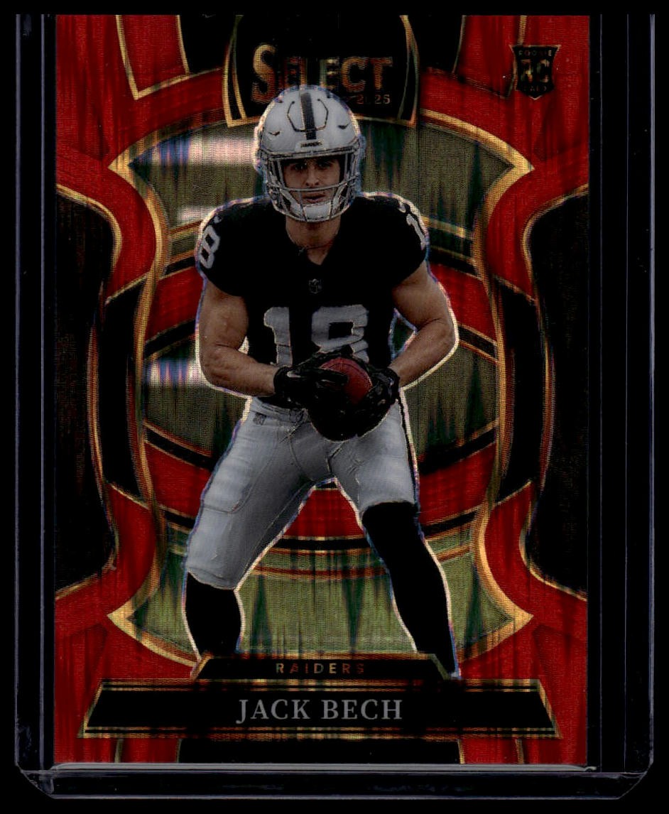 2025 Panini Select #6 Jack Bech Red Prizm Shock #/249